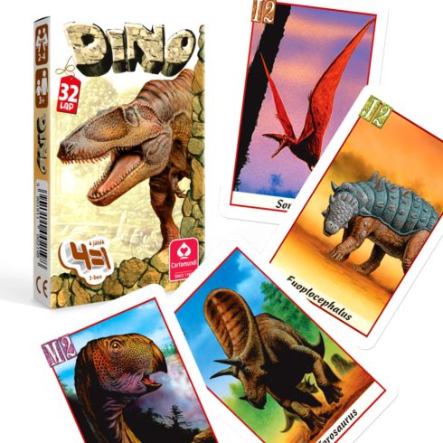 Dinók, 4 az 1-ben kártyajáték csomag, 25502