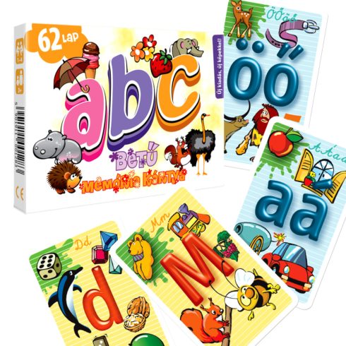 ABC betűi, memória kártyajáték csomag, 25504