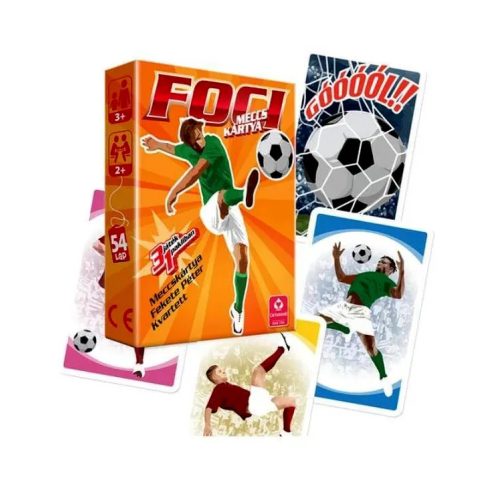 Foci 3 az 1-ben meccskártya csomag, kvartett, fekete péter, 25517