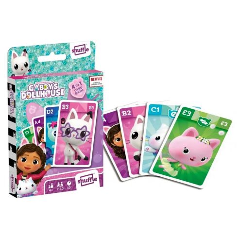 Gabi babaháza, 4 az 1-ben kártyajáték csomag, 25519