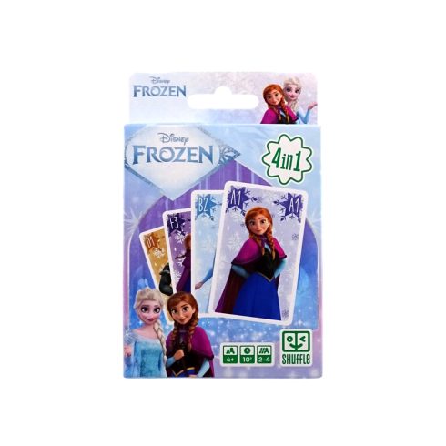 Jégvarázs, 4 az 1-ben Frozen kártyajáték csomag, 25520