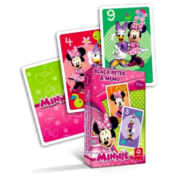   Minnie egér, Mini Fekete Péter és memória kártya csomag, 25525