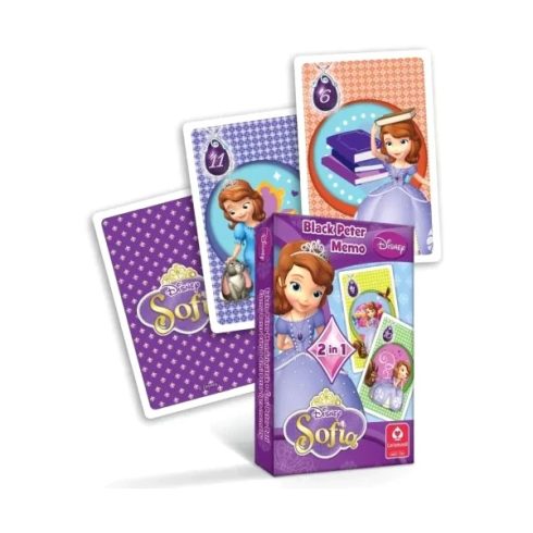 Szófia hercegnő, Mini Fekete Péter és memória kártya csomag, 25526