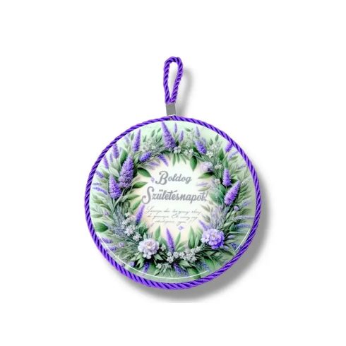 Edényalátét, boldog születésnapot feliratos, 17 x 19 cm, 26009