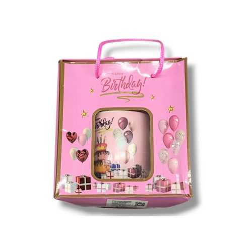 Bögre szett, Happy Birthday, 200 ml, bögre + kanál, 26052