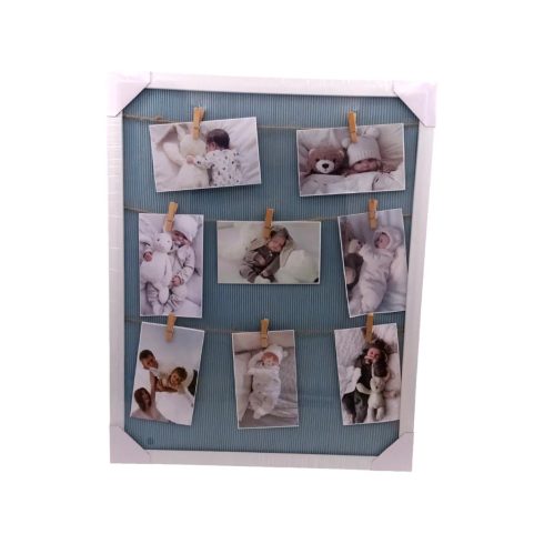 Csíptetős Képkeret, 8 képes, 40 x 50 cm, 31922