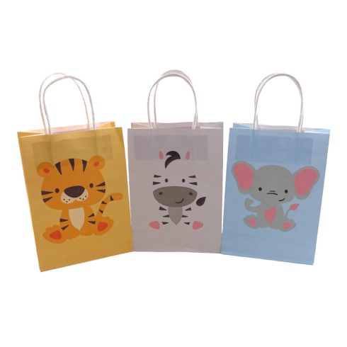 Papírtasak, állatfigurás, 15 x 21 x 8 cm, 32044