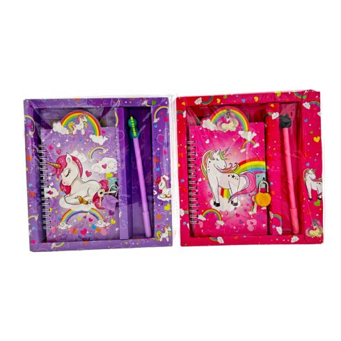 Notesz tollal, unikornisos díszítés, 32070