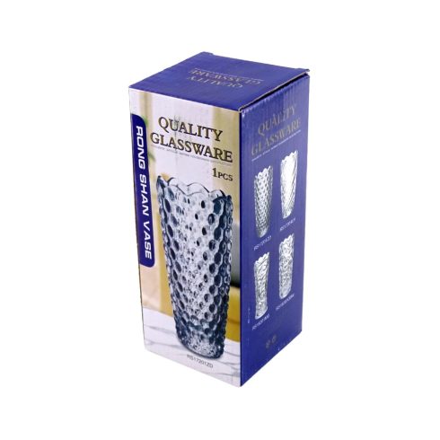 Üveg váza, 8 x 19,5 cm, 32240