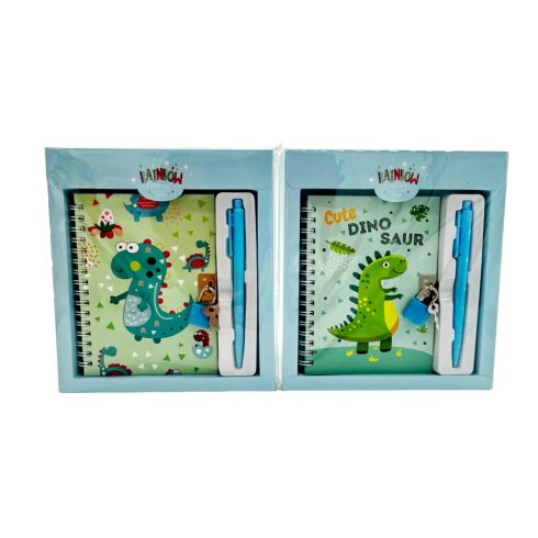 Notesz lakattal és tollal, dinós, 32468