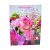 Virágos papírtasak, 23 x 30 x 8 cm, 32486