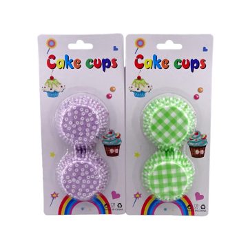   Színes muffin papír lapon, 100 darabos csomag, 10 cm, 32560