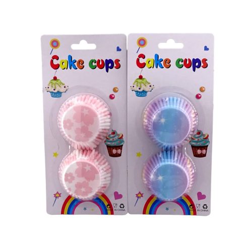 Színes muffin papír lapon, 100 darabos csomag, 10 cm, 32560