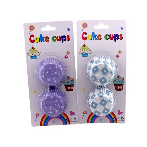 Színes muffin papír lapon, 100 darabos csomag, 10 cm, 32560