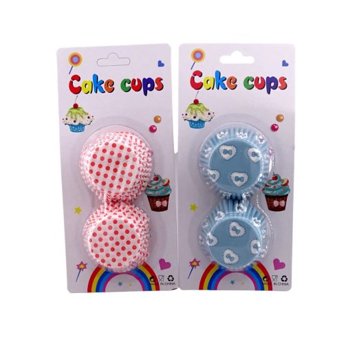 Színes muffin papír lapon, 100 darabos csomag, 10 cm, 32560