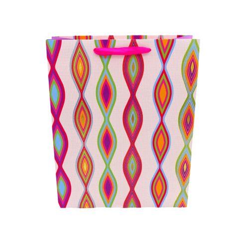 Papírtasak, mintás, 26 x 32 x 10,5 cm, 32573