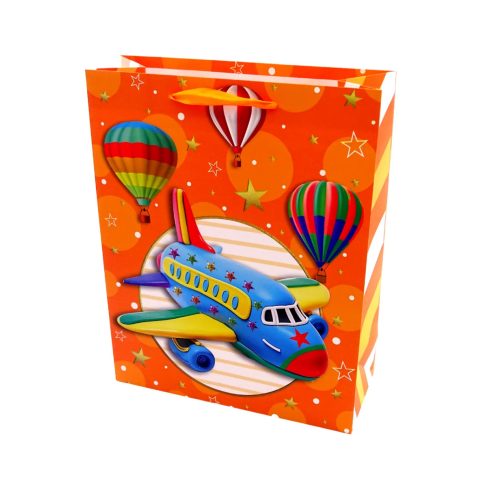 Papírtasak, járműves, 18 x 23 x 8 cm, 32574