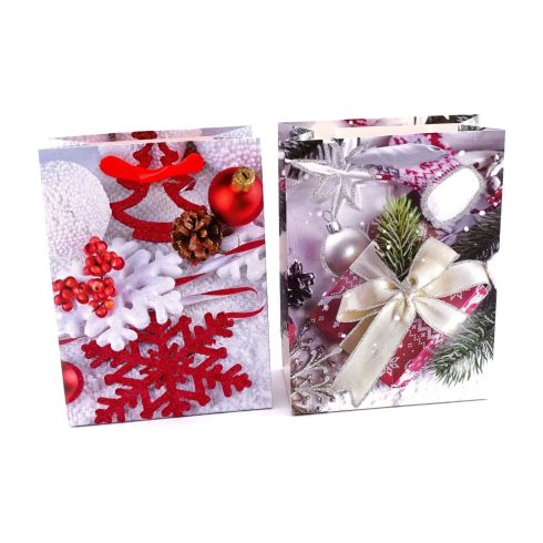 Karácsonyi papírtasak - 18 x 24 x 8 cm - 32578
