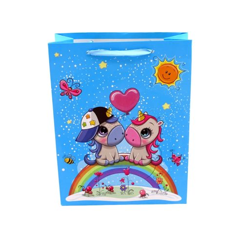 Papírtasak, lovacskás, 18 x 23 x 8 cm, 32627