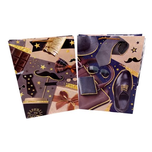 Papírtasak férfiaknak, 18 x 21 x 8 cm, 32630