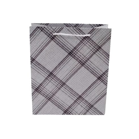 Papírtasak, kockás, 32 x 44 x 11 cm, 32638