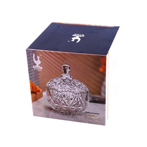 Cukortartó üveg dobozban, 13 x 18 cm, 32800