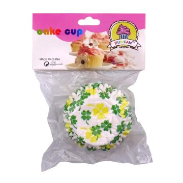   Színes muffin papír csomag zacskóban, 100 darabos csomag, 10 cm, 32863