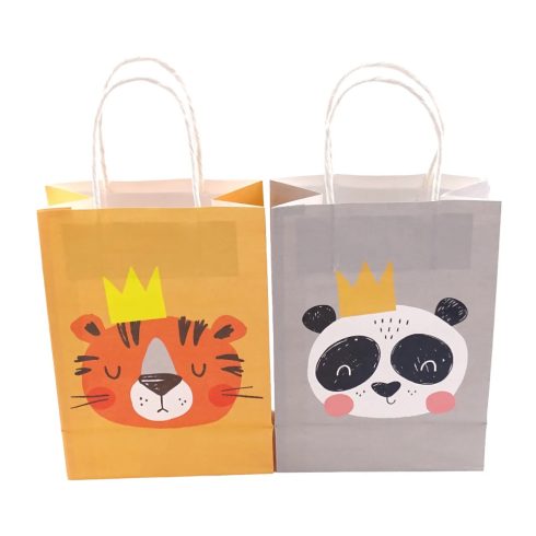 Papírtasak, állatfejes, 15 x 21 x 8 cm, 32922