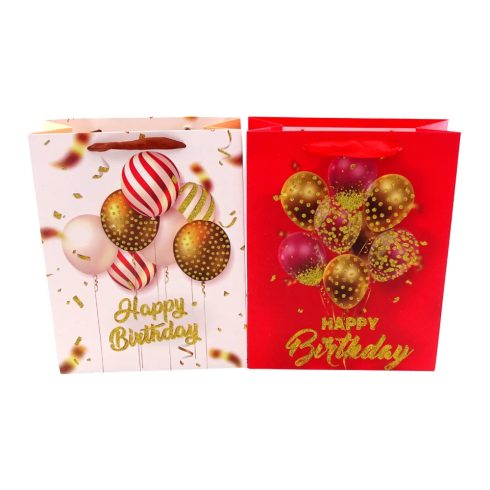 Papírtasak, Happy Birthday, 18 x 23 x 8 cm, 32923