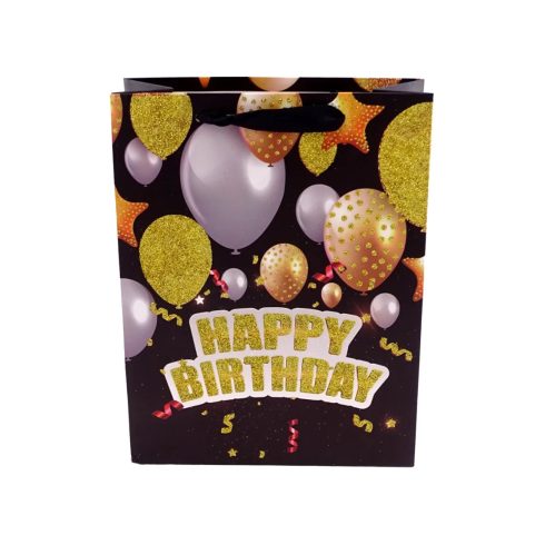 Papírtasak, Happy Birthday, 18 x 23 x 8 cm, 32923
