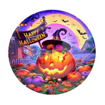 Műa. tálca Halloween, tök + tábla 33 cm - 40047