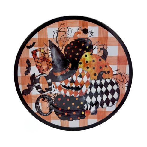  Műa. tálca Halloween, BOO narancs/fekete 33 cm - 40052