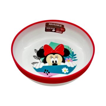   Minnie egeres mikrózható mélytányér, műanyag, csúszás gátlós, 40144