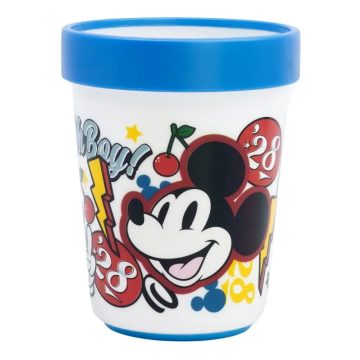   Mickey egér, műanyag csúszásgátló pohár, 260 ml, 40163