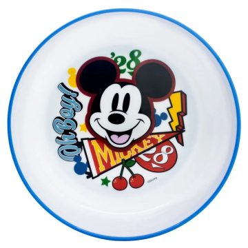   Mickey egér, műanyag mélytányér, csúszásgátlós, 40165