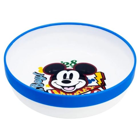 Mickey egér, műanyag mélytányér, csúszásgátlós, 40165