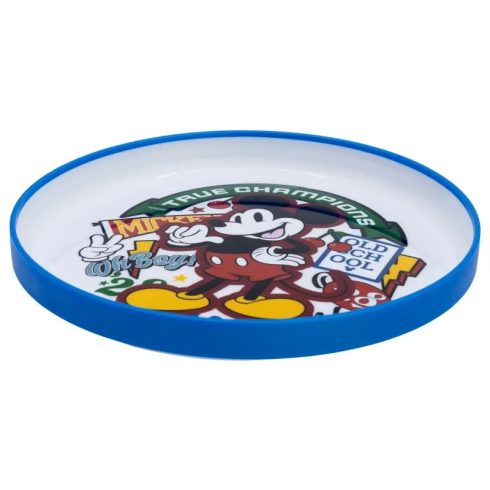 Mickey egér, műanyag lapostányér, csúszásgátlós, 40174