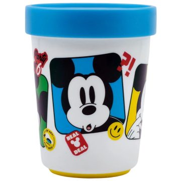   Műanyag Mickey egér pohár, 260 ml, csúszás gátlós, 40190