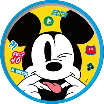   Mickey egeres műanyag lapostányér, csúszás gátlós, 40195