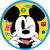 Mickey egeres műanyag lapostányér, csúszás gátlós, 40195