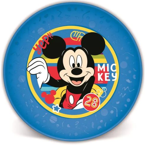 Mickey egér, műanyag lapostányér, 40252