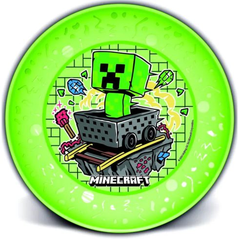 Minecraft, műanyag lapostányér, 40253