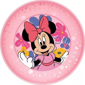 Minnie egér, műanyag lapostányér, 40254