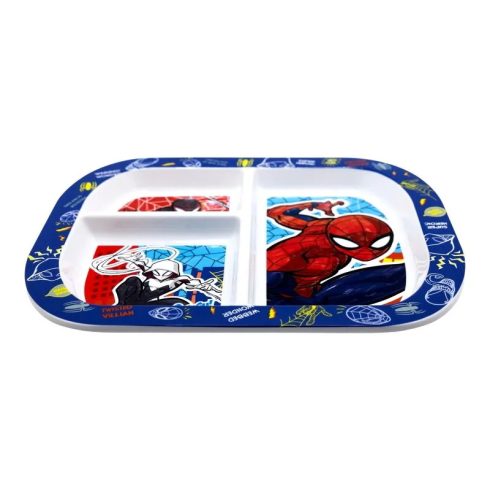 Pókember, műanyag osztott tányér, 40280