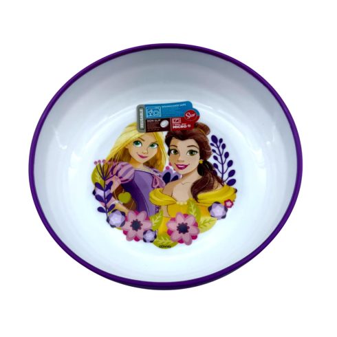 Disney Hercegnők, műanyag mélytányér, csúszásgátlós, 40285