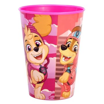 Mancs őrjárat, műanyag pohár, 260 ml, lányos, 40327