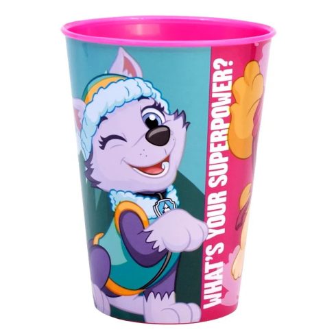 Mancs őrjárat, műanyag pohár, 260 ml, lányos, 40327