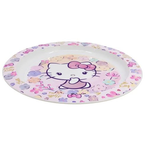 Hello Kitty, műanyag lapostányér, mikrózható, 40339