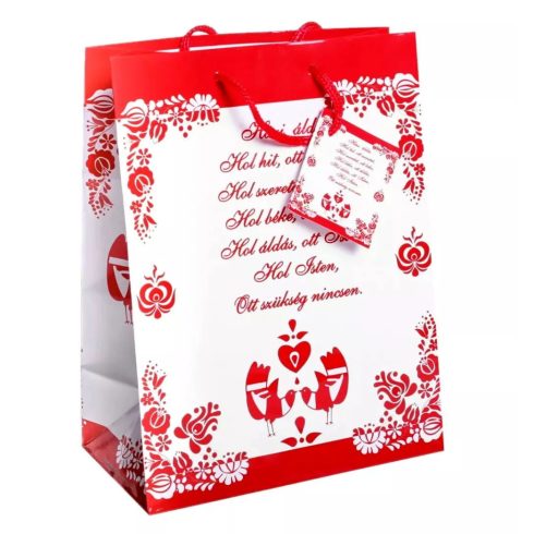 Papírtasak, házi áldás, 18 x 23 cm, 40340