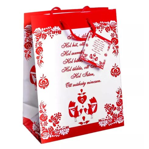 Papírtasak, házi áldás, 11 x 14 cm, 40342